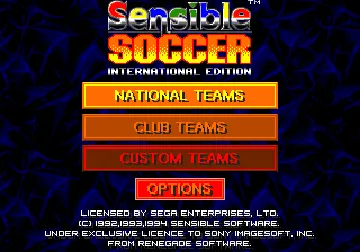 Sensible Soccer - International Edition (Europe) (En,Fr,De,It) screen shot title